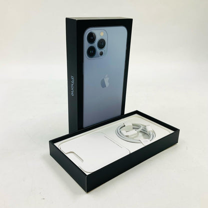 【全額返金保証】【最速発送】Apple iPhone iPhone 13 Pro Max 256GB シエラブルー au SIMフリー 白ロム 動作確認済 76%
