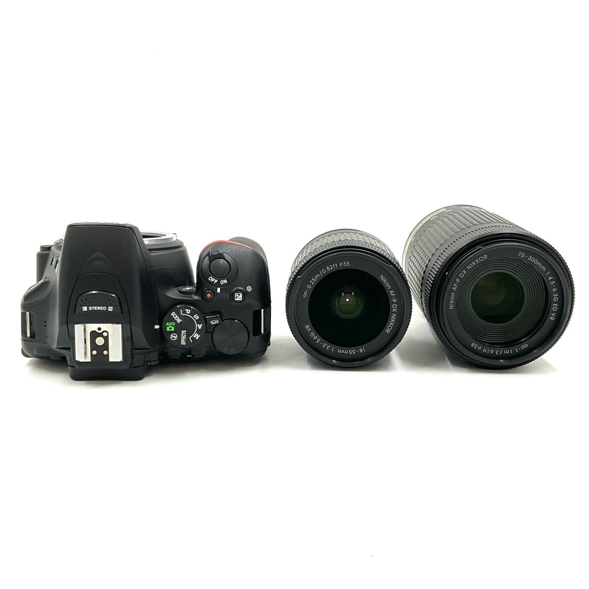 【全額返金保証】【最速発送】Nikon デジタル一眼 D5600 ダブルズームキット ブラック 美品 動作確認済