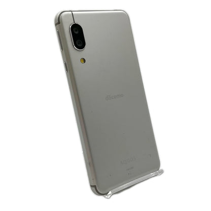 【全額返金保証】【最速発送】SHARP AQUOS sense3 シルバーホワイト docomo SH-02M 白ロム 美品 動作確認済