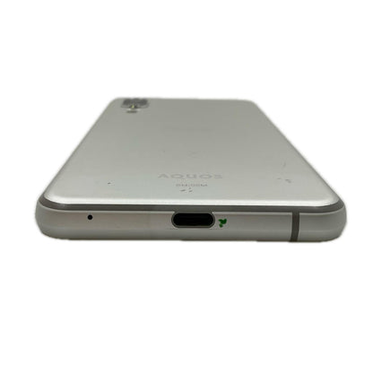 【全額返金保証】【最速発送】SHARP AQUOS sense3 シルバーホワイト docomo SH-02M 白ロム 美品 動作確認済