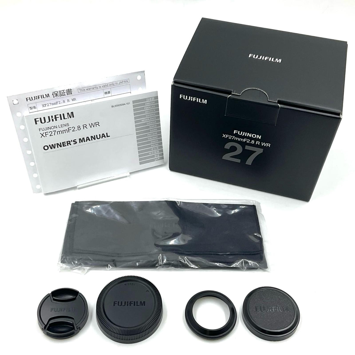 【最速発送】FUJIFILM フジノンレンズ XF27mmF2.8 R WR【難有】