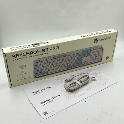 【全額返金保証】【最速発送】Keychron B6P-K11 レトロブルー B6 Pro 超美品 動作確認済