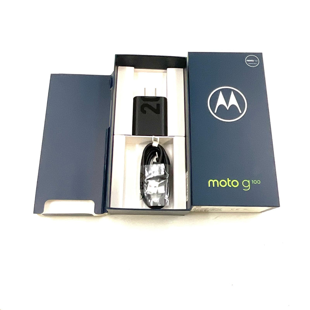 【全額返金保証】【最速発送】Motorola moto g 100 128GB イリディセントスカイ SIMフリー XT2125-4 白ロム 動作確認済