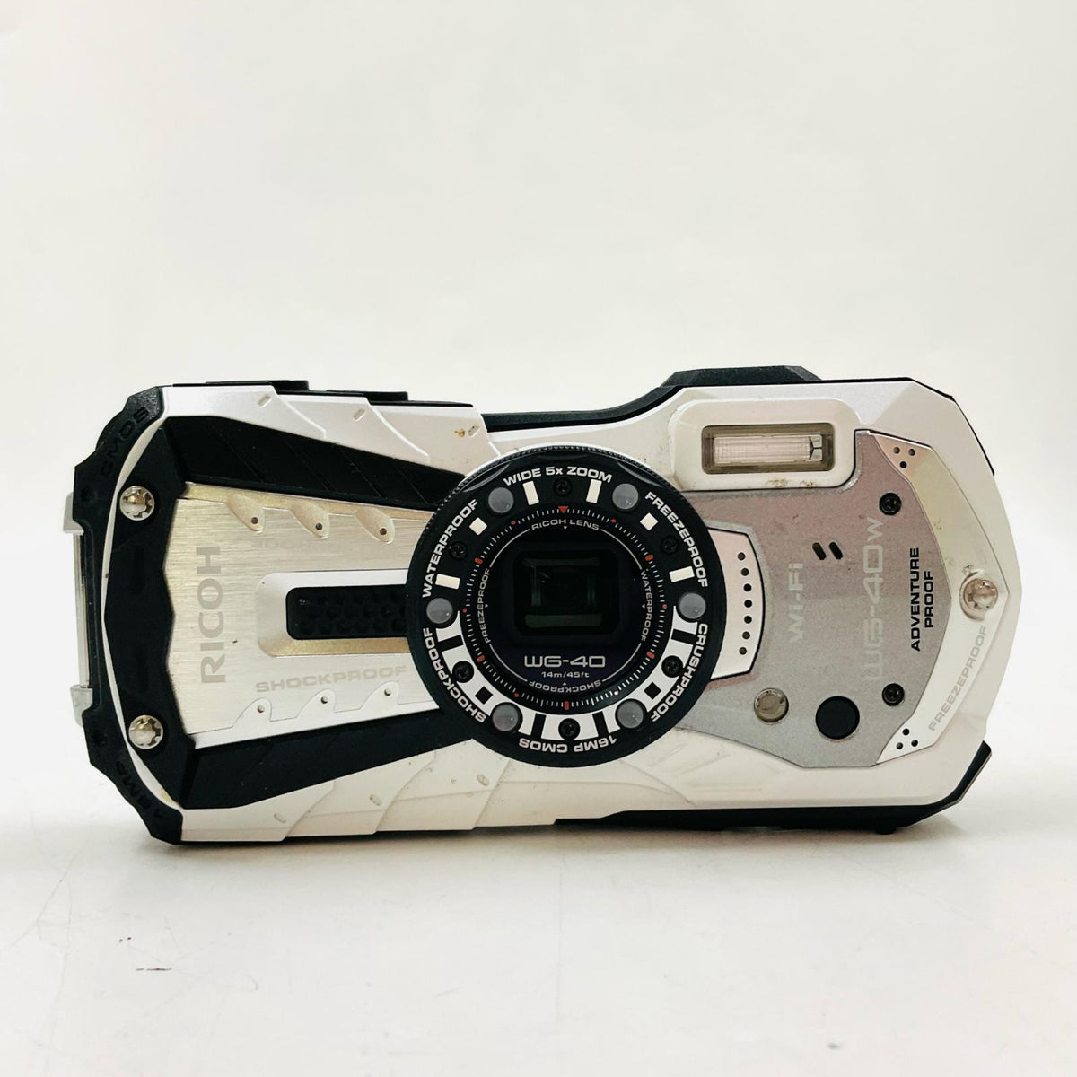 【全額返金保証】【最速発送】RICOH コンパクトデジタルカメラ WG-40W [ホワイト] 動作確認済