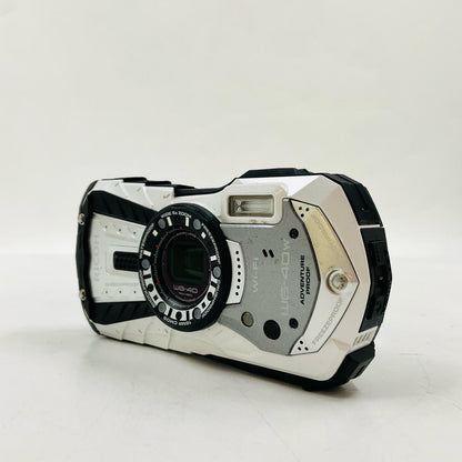 【全額返金保証】【最速発送】RICOH コンパクトデジタルカメラ WG-40W [ホワイト] 動作確認済