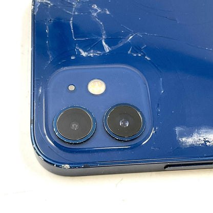 【最速発送】Apple iPhone iPhone 12 128GB ブルー au 白ロム【難有】 76%