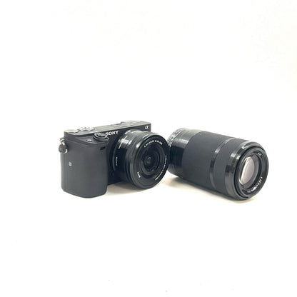 【全額返金保証】【最速発送】Sony デジタル一眼 α6400 ILCE-6400X ダブルズームレンズキット [ブラック] 超美品 動作確認済