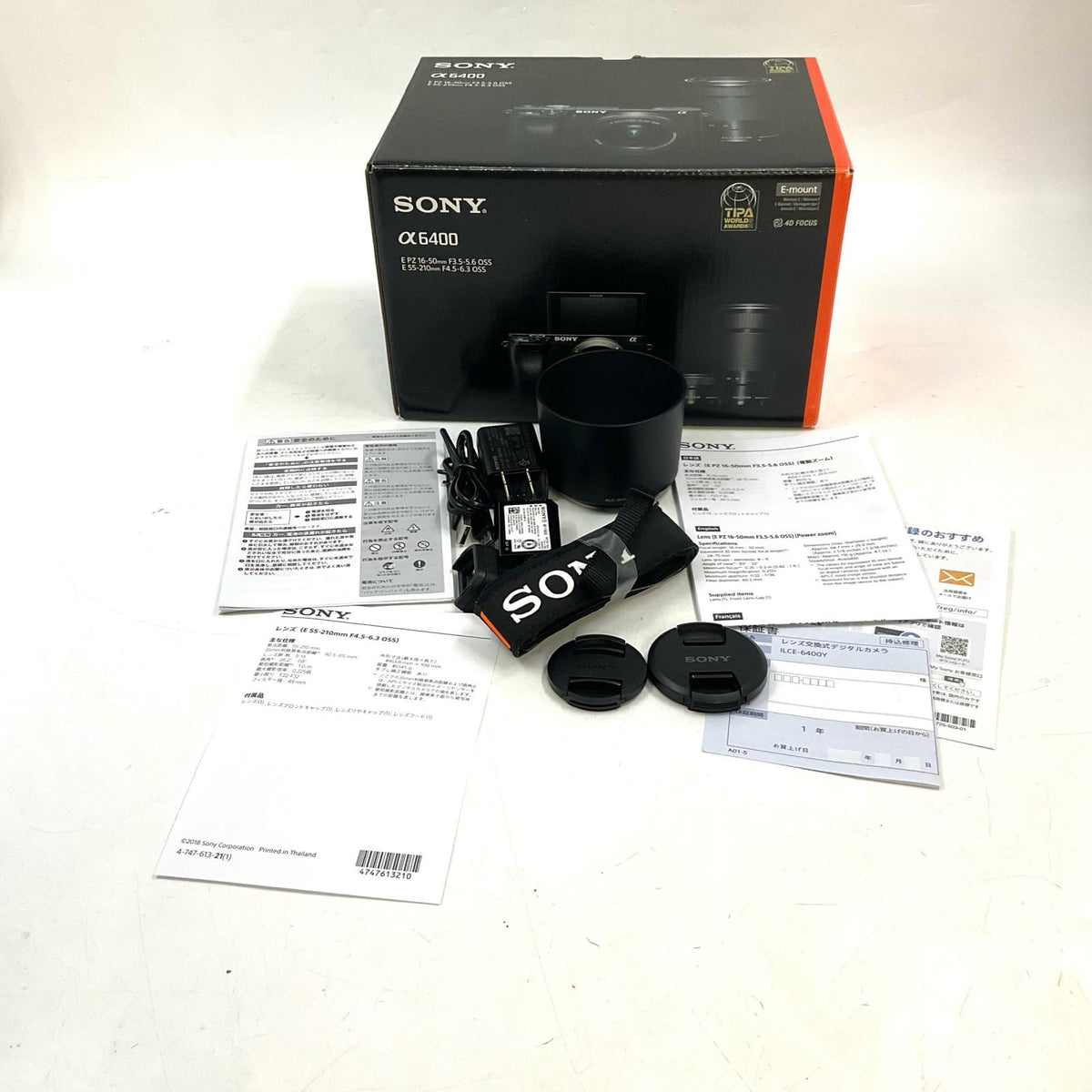 【全額返金保証】【最速発送】Sony デジタル一眼 α6400 ILCE-6400X ダブルズームレンズキット [ブラック] 超美品 動作確認済