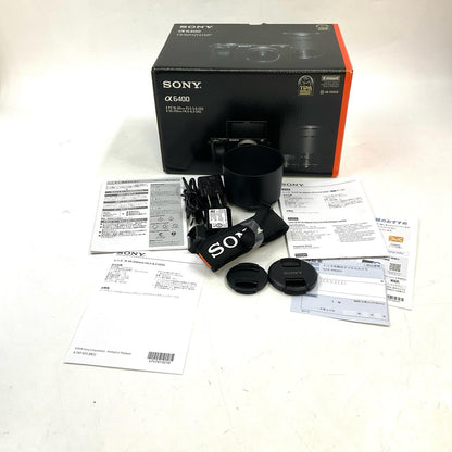 【全額返金保証】【最速発送】Sony デジタル一眼 α6400 ILCE-6400X ダブルズームレンズキット [ブラック] 超美品 動作確認済
