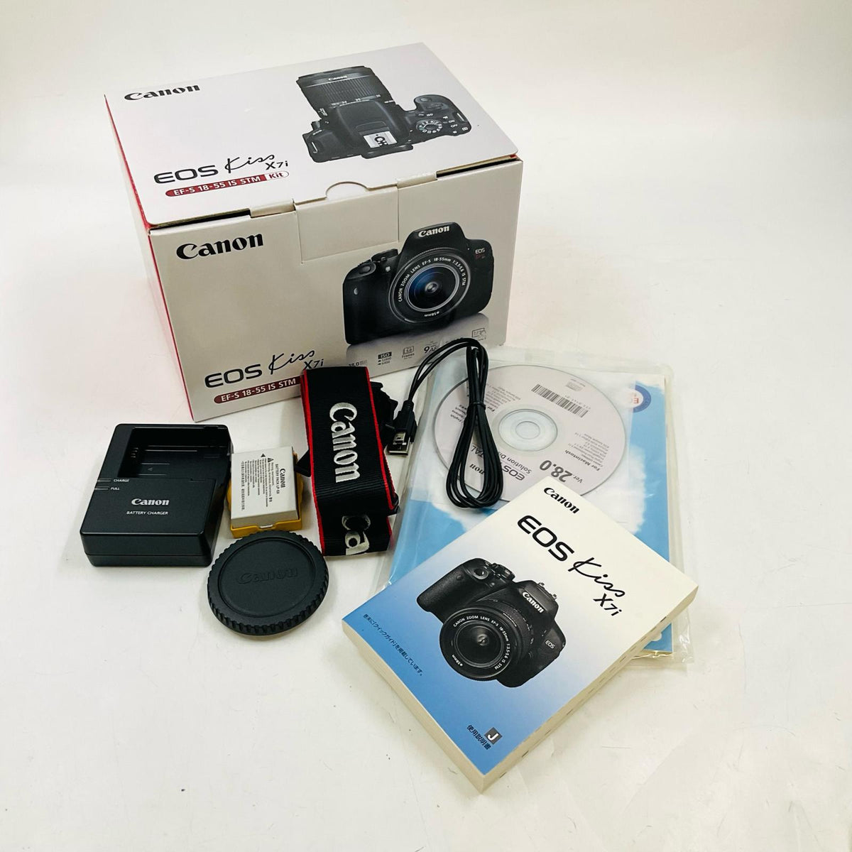【全額返金保証】【最速発送】Canon デジタル一眼 EOS Kiss X7i ボディ ブラック 動作確認済