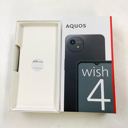 【全額返金保証】【最速発送】SHARP AQUOS Wish4 64GB ブラック Softbank SIMフリー A403SH 白ロム 超美品 動作確認済