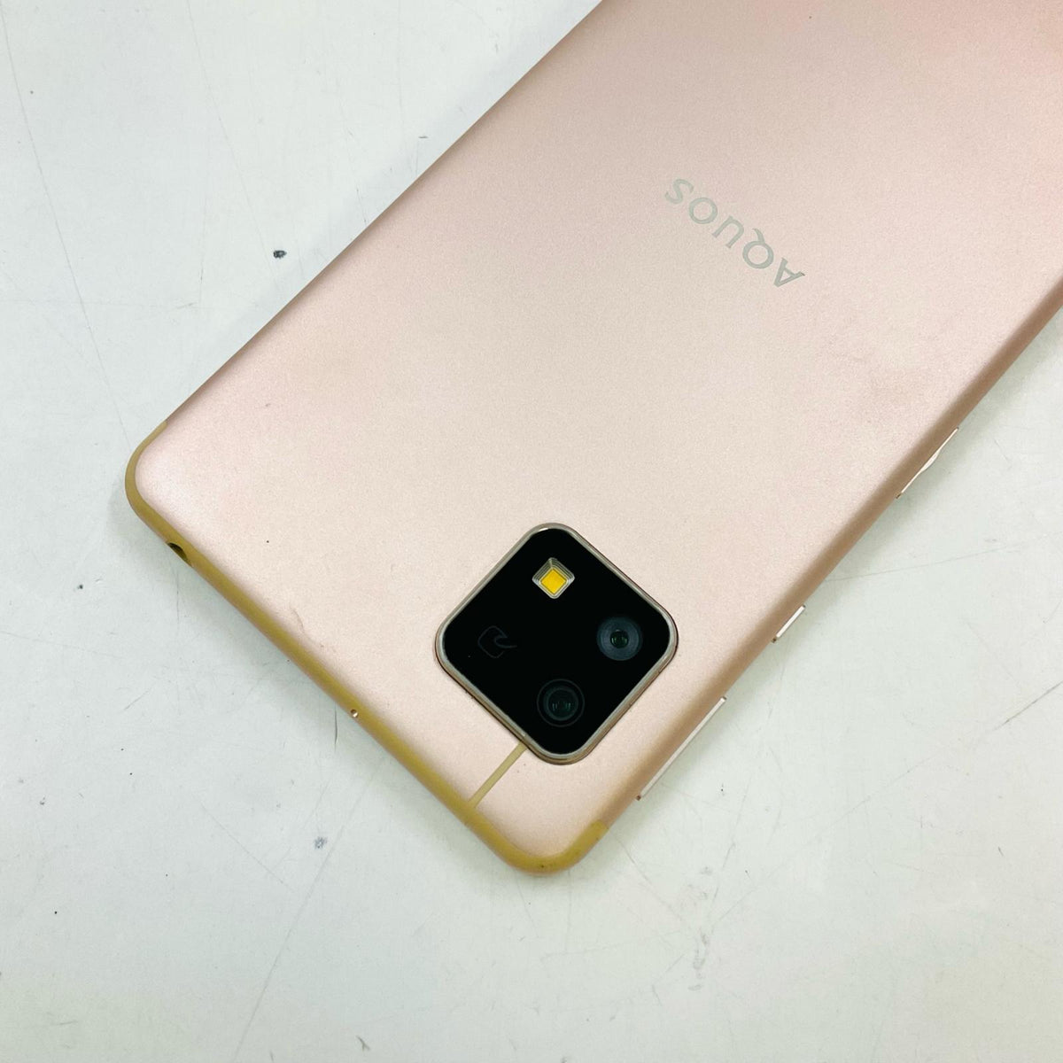 【最速発送】SHARP AQUOS sense4 lite 64GB ライトカッパー 楽天モバイル SIMフリー SH-RM15 白ロム【難有】