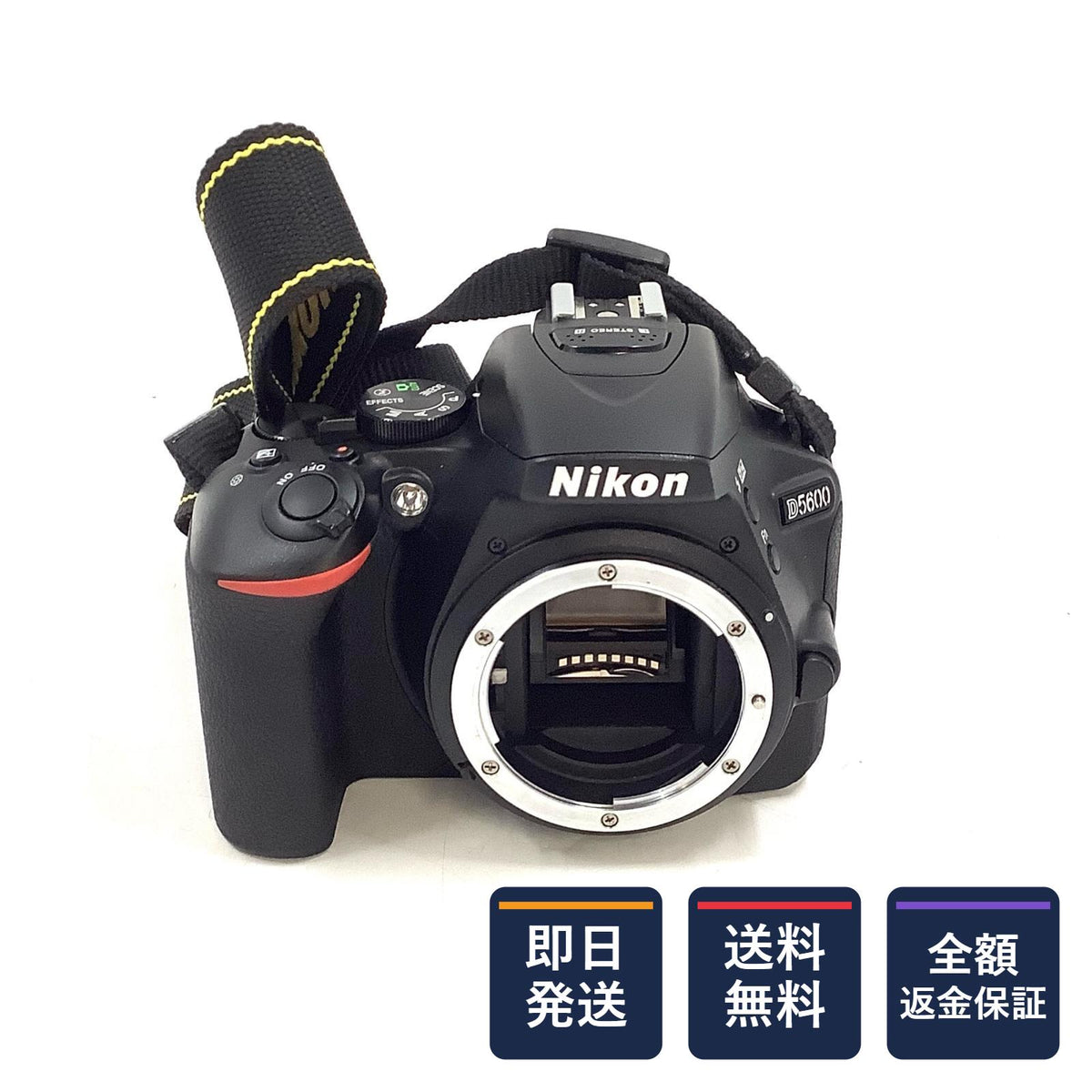 【全額返金保証】【最速発送】Nikon デジタル一眼 D5600 ボディ ブラック 美品 動作確認済