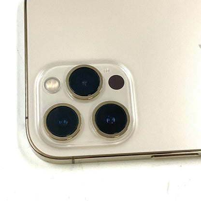 【全額返金保証】【最速発送】Apple iPhone iPhone 12 Pro Max 128GB ゴールド docomo SIMフリー 白ロム 動作確認済 68%
