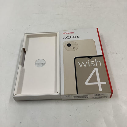 【全額返金保証】【最速発送】SHARP AQUOS Wish4 64GB ホワイト docomo SIMフリー SH-52E 白ロム 超美品 動作確認済