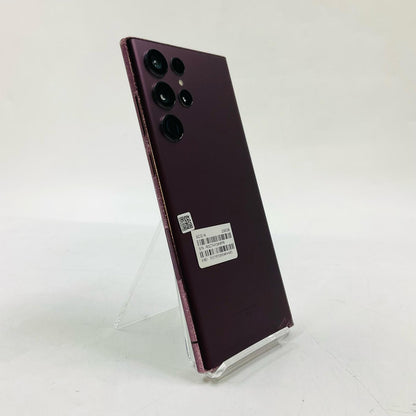 【最速発送】SAMSUNG Galaxy S22 Ultra 256GB バーガンディ SIMフリー SCG14 白ロム【難有】