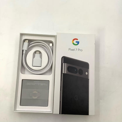 【全額返金保証】【最速発送】Google Pixel 7 Pro 256GB Obsidian SIMフリー GA03465-JP 白ロム 超美品 動作確認済
