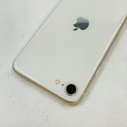 【全額返金保証】【最速発送】Apple iPhone iPhone SE（第3世代） 64GB スターライト Softbank SIMフリー 白ロム 美品 動作確認済 100%