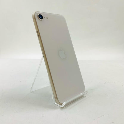 【全額返金保証】【最速発送】Apple iPhone iPhone SE（第3世代） 64GB スターライト Softbank SIMフリー 白ロム 美品 動作確認済 100%