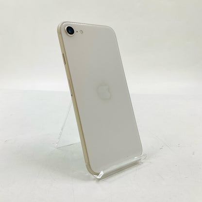 【全額返金保証】【最速発送】Apple iPhone iPhone SE（第3世代） 64GB スターライト Softbank SIMフリー 白ロム 動作確認済 88%