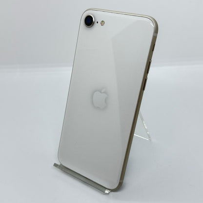 【全額返金保証】【最速発送】Apple iPhone iPhone SE（第3世代） 64GB スターライト docomo SIMフリー 白ロム 美品 動作確認済 93%