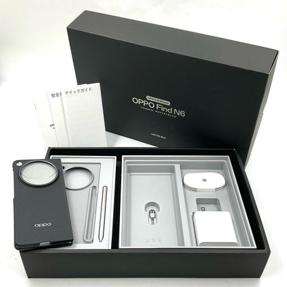 【全額返金保証】【最速発送】OPPO Find N6 限定BOX 512GB ステラ―チタニウム SIMフリー CPH2765 白ロム 美品 動作確認済