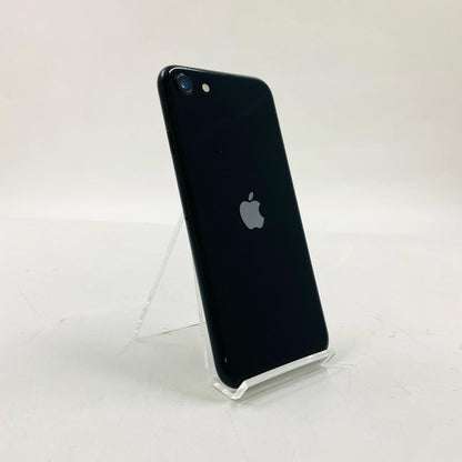 【全額返金保証】【最速発送】Apple iPhone iPhone SE（第3世代） 128GB ミッドナイト au SIMフリー 白ロム 美品 動作確認済 95%