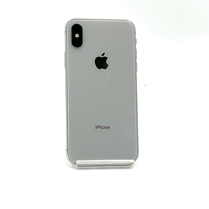 【全額返金保証】【最速発送】Apple iPhone iPhone X 64GB シルバー au 白ロム 動作確認済 75%