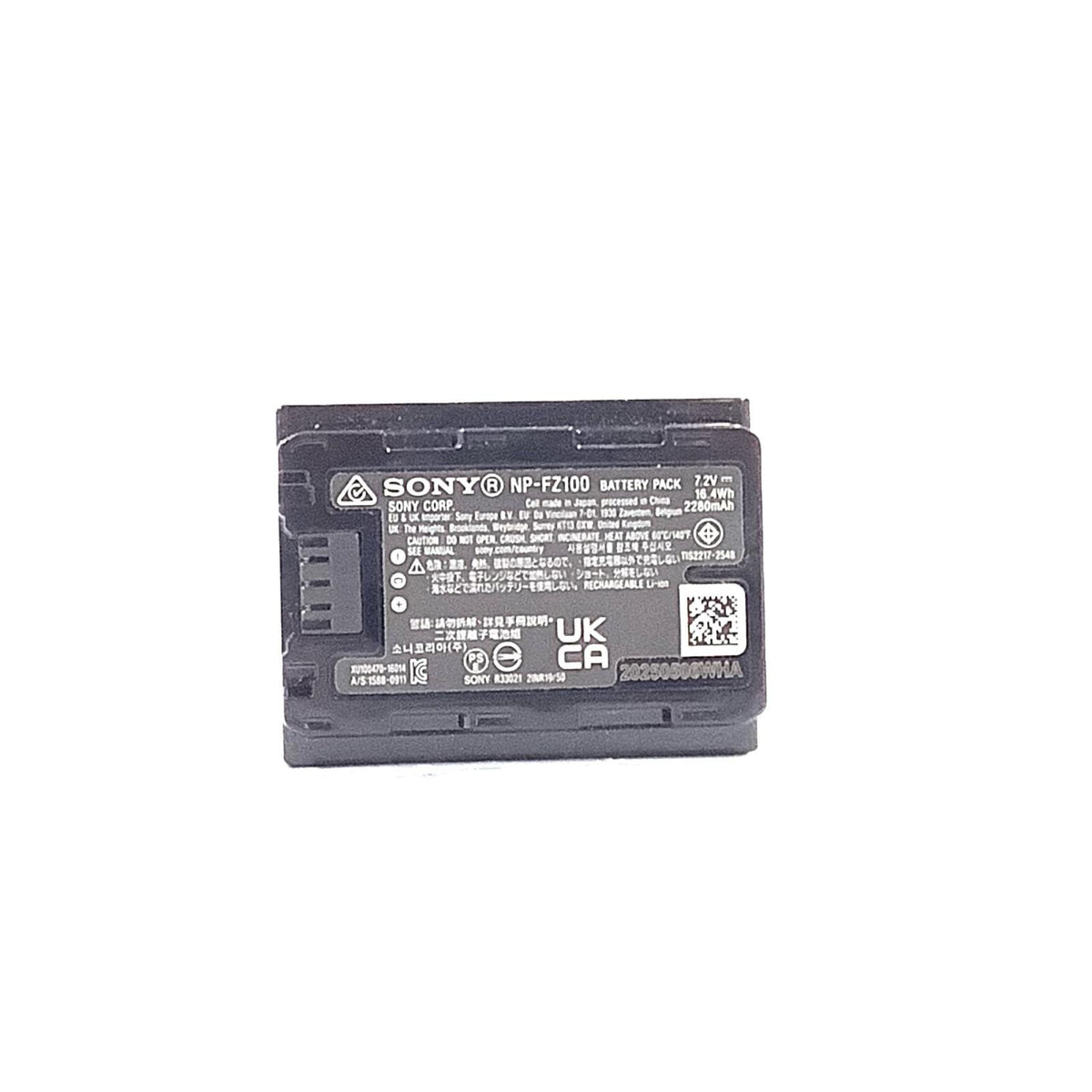 【全額返金保証】【最速発送】Sony NP-FZ100 美品 動作確認済