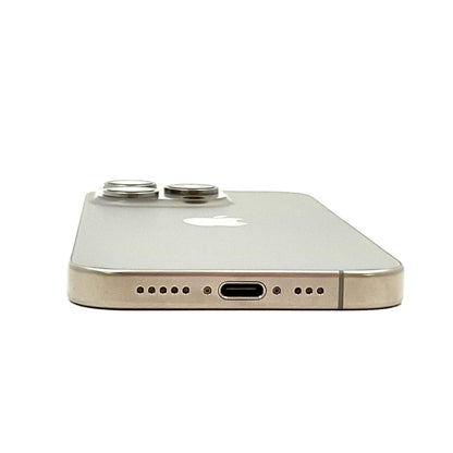 【全額返金保証】【最速発送】Apple iPhone iPhone Pro 15 128GB ナチュラルチタニウム SIMフリー 白ロム 美品 動作確認済 86%
