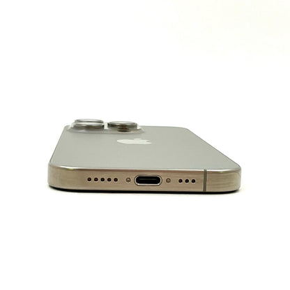 【全額返金保証】【最速発送】Apple iPhone iPhone 15 Pro 256GB ナチュラルチタニウム SIMフリー 白ロム 美品 動作確認済 89%