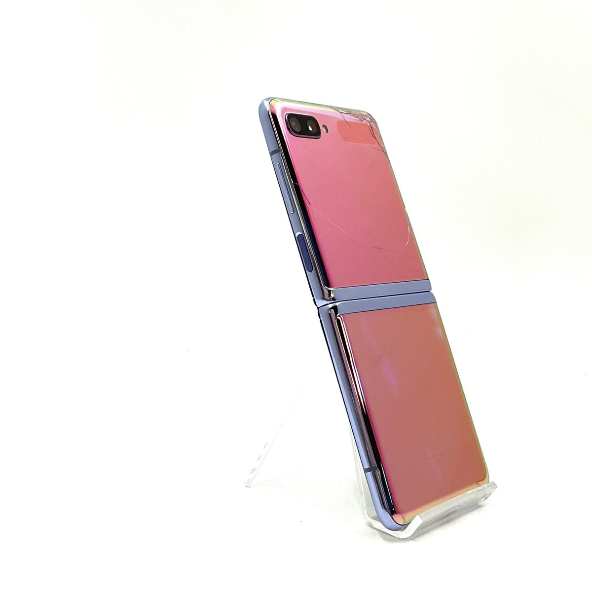 【最速発送】SAMSUNG Galaxy Z Flip 256GB ミラーパープル SIMフリー SCV47 白ロム【難有】