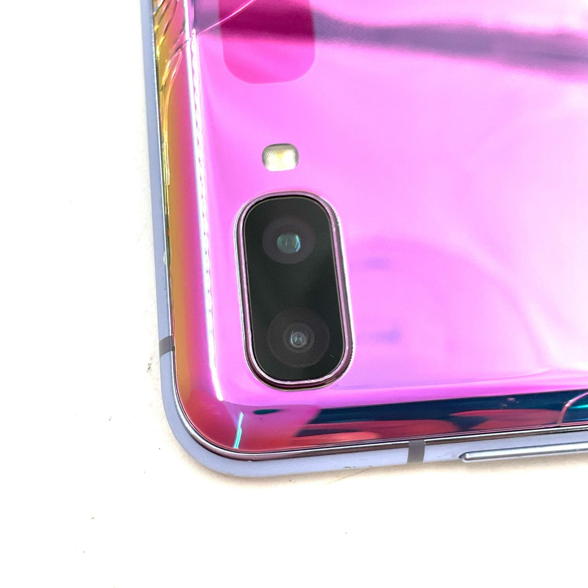 【最速発送】SAMSUNG Galaxy Z Flip 256GB ミラーパープル SIMフリー SCV47 白ロム【難有】