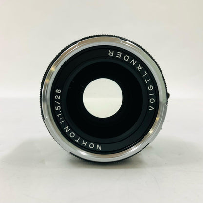 【全額返金保証】【最速発送】コシナ フォクトレンダー NOKTON Vintage Line 28mm F1.5 Aspherical Type II VM [ブラックペイント] 超美品 動作確認済