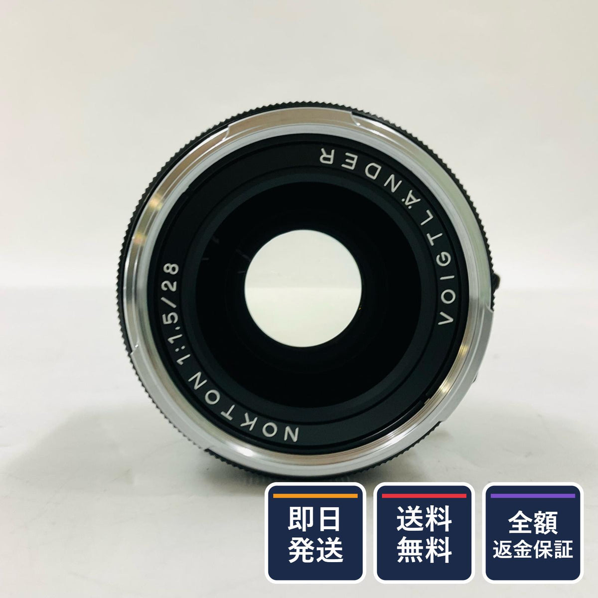 【全額返金保証】【最速発送】コシナ フォクトレンダー NOKTON Vintage Line 28mm F1.5 Aspherical Type II VM [ブラックペイント] 超美品 動作確認済