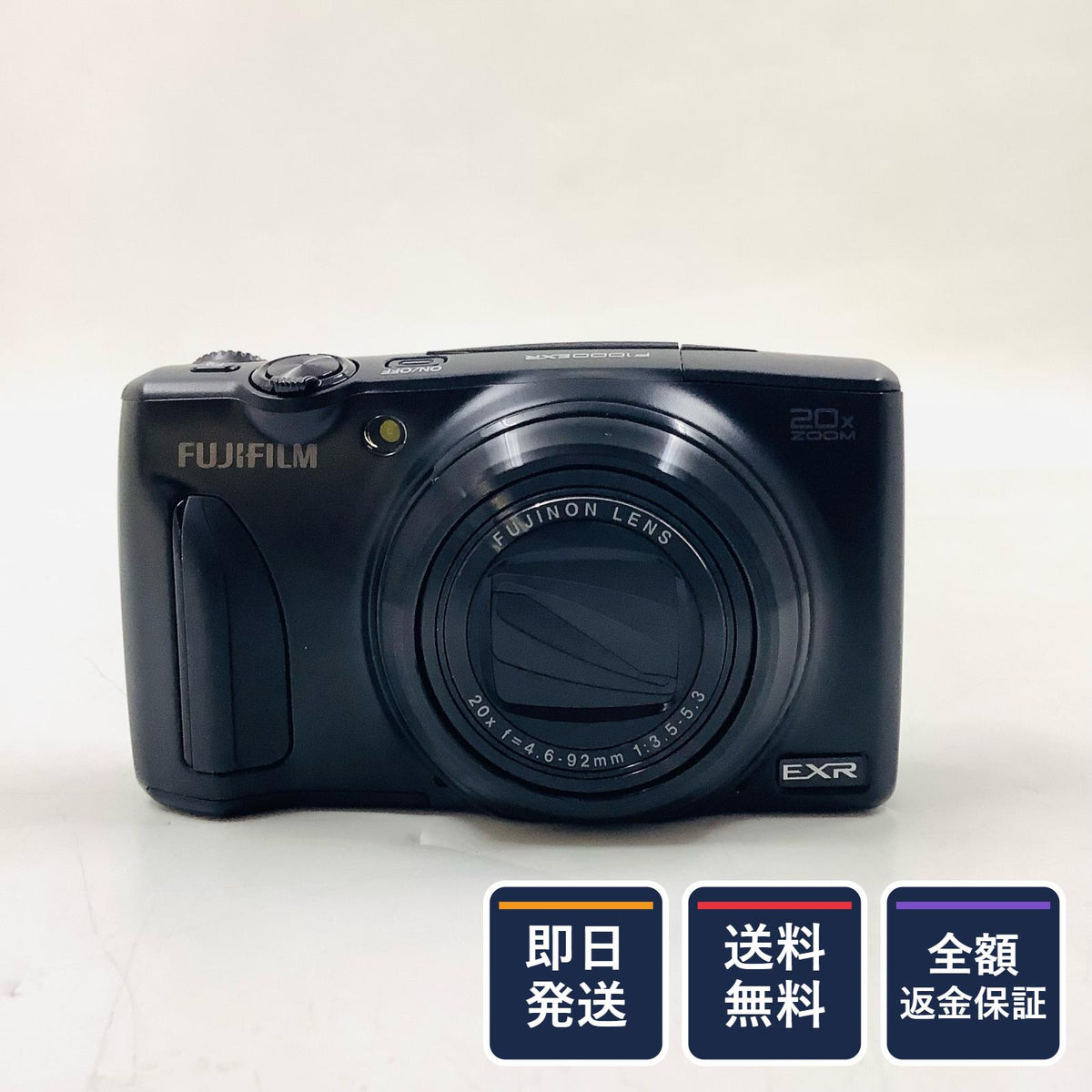 【全額返金保証】【最速発送】Nikon コンパクトデジタルカメラ FinePix F1000EXR ブラック 美品 動作確認済