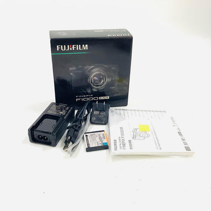 【全額返金保証】【最速発送】Nikon コンパクトデジタルカメラ FinePix F1000EXR ブラック 美品 動作確認済