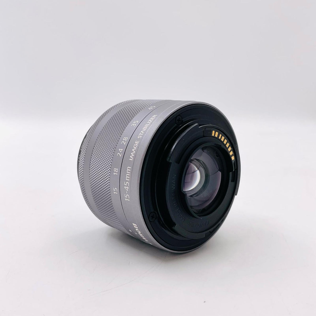 【全額返金保証】【最速発送】Canon EF-M15-45mm F3.5-6.3 IS STM [シルバー] 美品 動作確認済