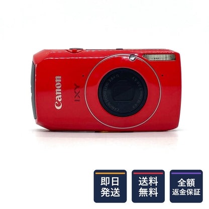 【全額返金保証】【最速発送】Canon コンパクトデジタルカメラ IXY 30S レッド 動作確認済