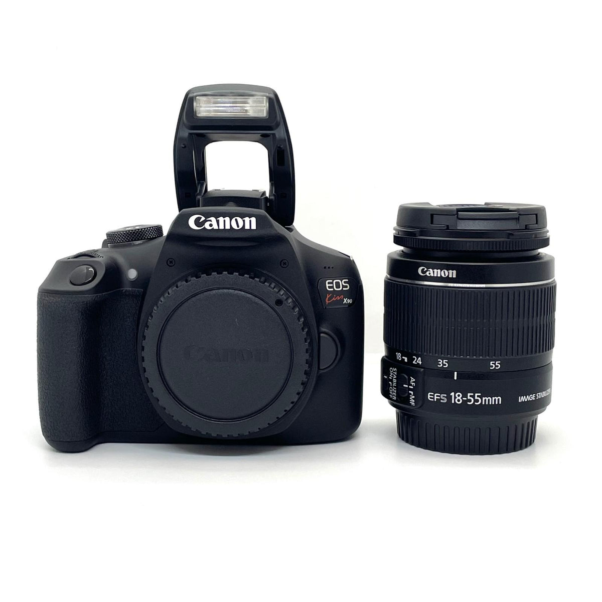 【全額返金保証】【最速発送】Canon デジタル一眼 EOS Kiss X90 EF-S18-55 IS II レンズキット 美品 動作確認済