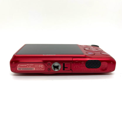 【全額返金保証】【最速発送】Canon コンパクトデジタルカメラ IXY 410F レッド 美品 動作確認済