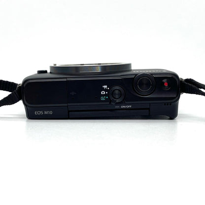 【全額返金保証】【最速発送】Canon デジタル一眼 EOS M10 EF-M15-45 IS STM レンズキット 美品 動作確認済