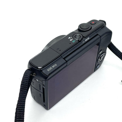 【全額返金保証】【最速発送】Canon デジタル一眼 EOS M10 EF-M15-45 IS STM レンズキット 美品 動作確認済