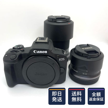 【全額返金保証】【最速発送】Canon デジタル一眼 EOS R50 ダブルズームキット 美品 動作確認済
