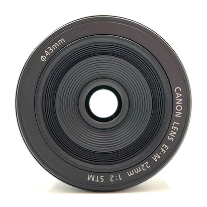 【全額返金保証】【最速発送】Canon EF-M 22mm F2 STM 美品 動作確認済
