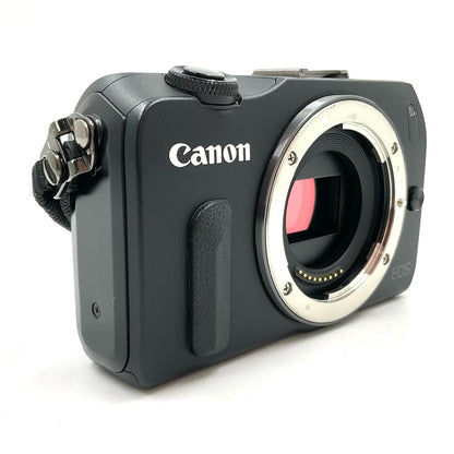 【全額返金保証】【最速発送】Canon デジタル一眼 EOS Kiss M ボディ ブラック 美品 動作確認済