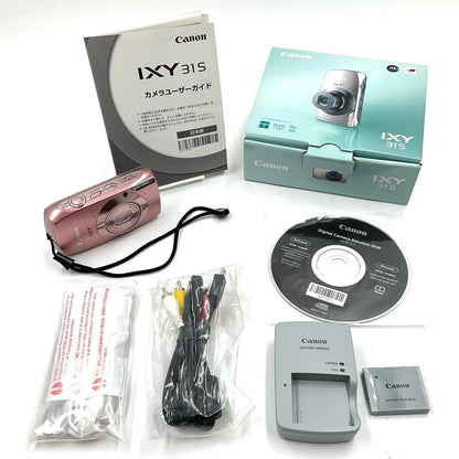 【全額返金保証】【最速発送】Canon コンパクトデジタルカメラ IXY 31S ピンク 美品 動作確認済