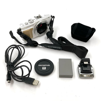 【最速発送】OLYMPUS デジタル一眼 PEN Lite E-PL5 ボディ ホワイト【難有】