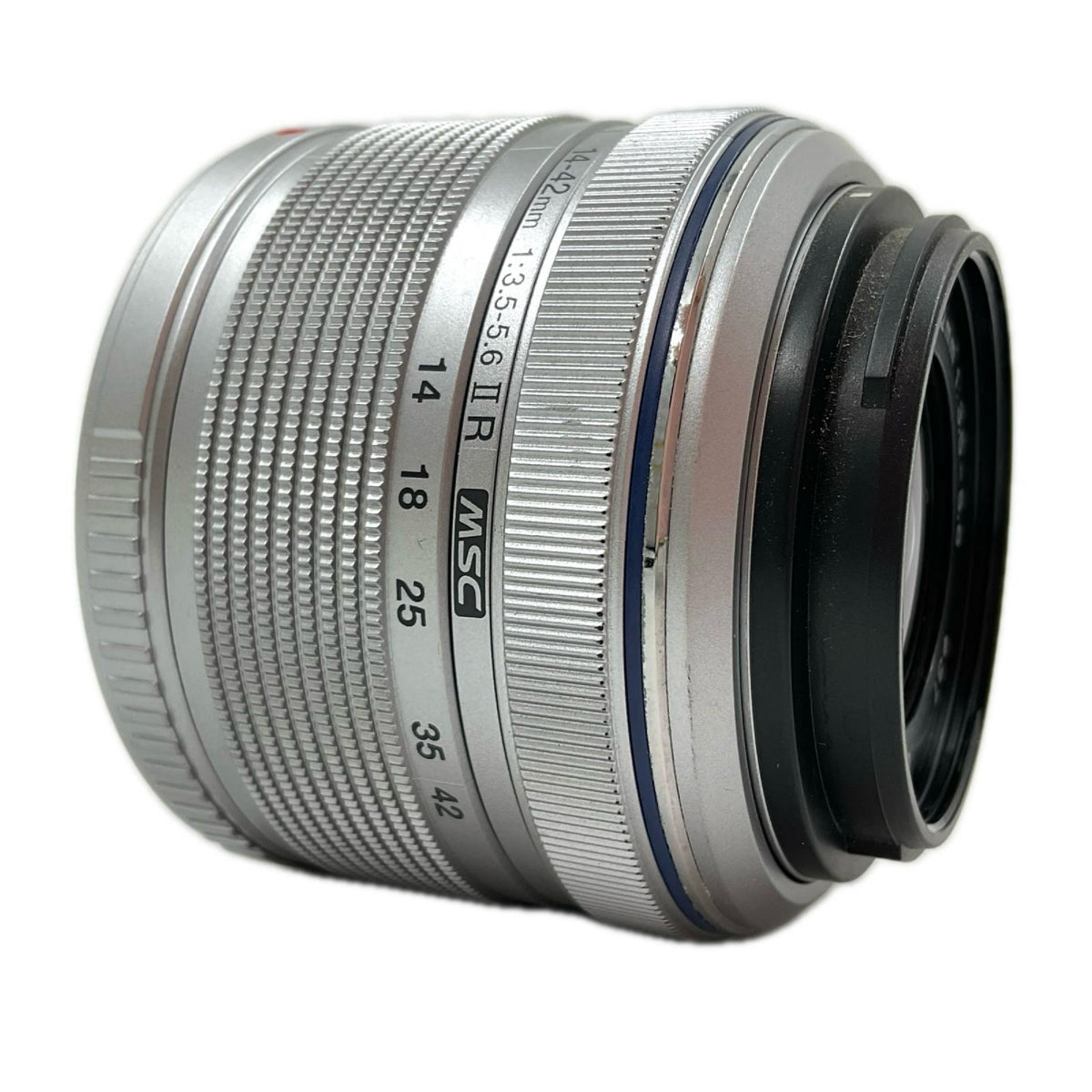 【全額返金保証】【最速発送】OLYMPUS M.ZUIKO DIGITAL 14-42mm F3.5-5.6 II R シルバー 美品 動作確認済