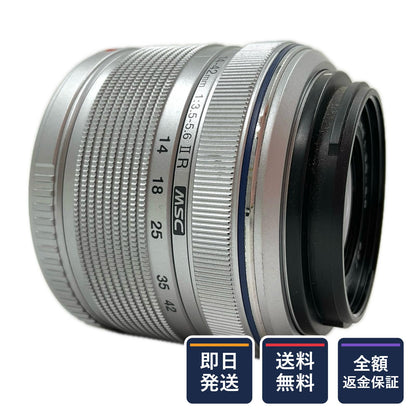 【全額返金保証】【最速発送】OLYMPUS M.ZUIKO DIGITAL 14-42mm F3.5-5.6 II R シルバー 美品 動作確認済